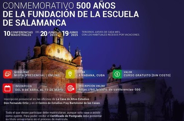 500 años de la escuela de Salamanca