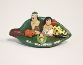 Belén artesanal en hoja