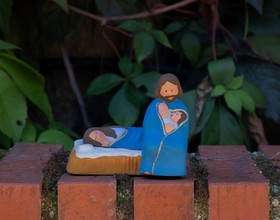 Belén navideño descanso