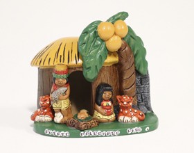 Belén de choza tradicional