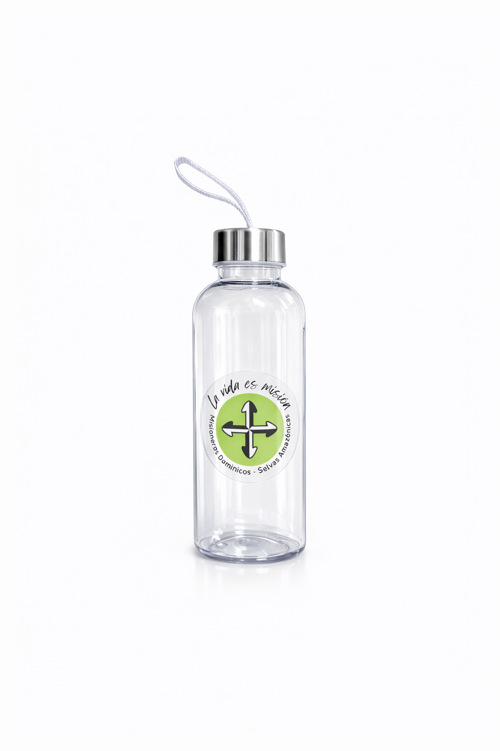 Botellas de plástico transparente