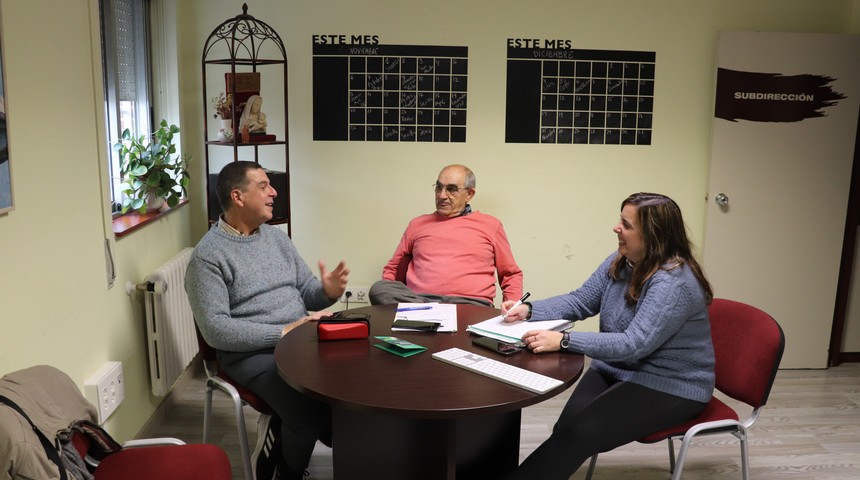 Cacho, Belén y Germán