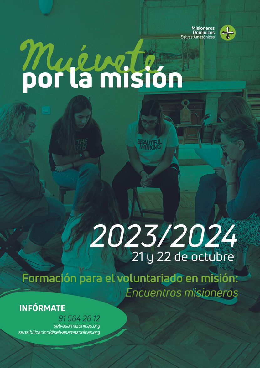 Cartel Encuentros Formación Voluntariado Misionero 2023-2024