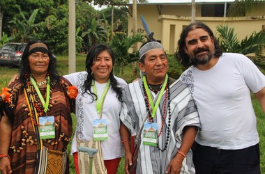 César y Mariela en el encuentro de Misiones Amazónicas