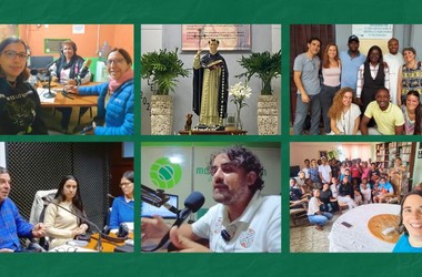 Collage fotos Participación en radios por Santo Domingo
