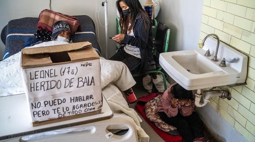 Herido protestas perú Foto parroquia Quillabamba en Facebook