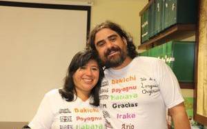 Recibimos la visita de Mariela y César, misioneros laicos en Perú