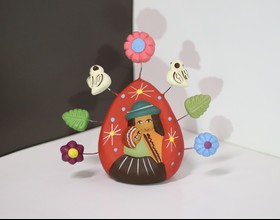 Belén virgen con el niño 7 detalles