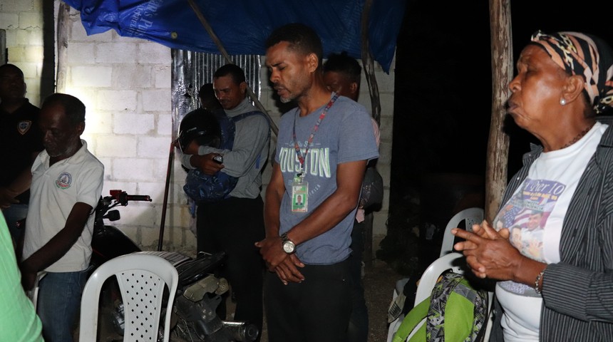 Oración en la comunidad La Culebra