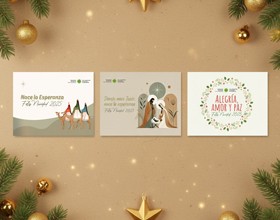 Pack de 3 postales de navidad- Impresos