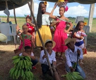 Representación de niños de Mata de Palma República Dominicana Misioneros Dominicos Campesinos