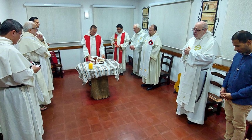 Visita canonica maestro a paraguay con frailes
