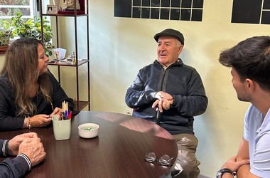 Visita Fr. Macario oficina 1