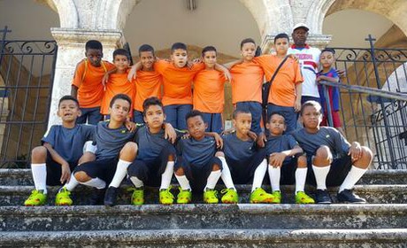 Equipo de fútbol infantil